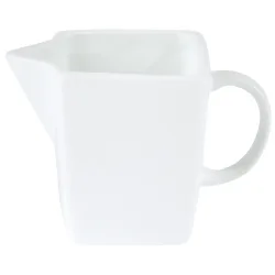 PULSIVA Milchkännchen Jazz; 200 ml, 8 cm (H); weiss; quadratisch; 4 Stück / Pack