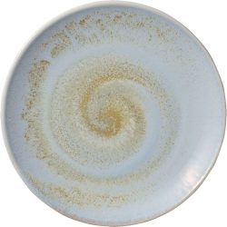 HEART&SOUL Teller flach Perfect Match coup Breeze; 21x2.3 cm (ØxH); gold/hellblau/weiss; rund; 6 Stück / Pack