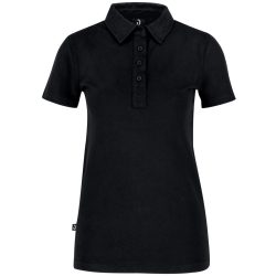 JOBELINE Damen Poloshirt Oliver Kurzarm; Kleidergrösse M; schwarz