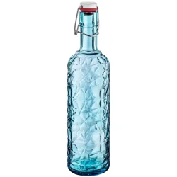 Bormioli Rocco Bügelverschlussflasche Oriente; 1050 ml, 8.5x32 cm (ØxH); blau