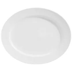 VEGA Platte Base oval; 29x23.5x3 cm (LxBxH); weiss; oval; 6 Stück / Pack