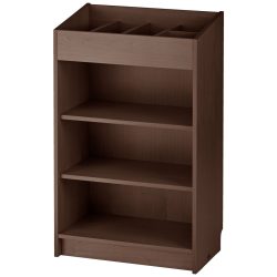 PULSIVA Besteckschrank Posato schmal; 59x34x100 cm (BxTxH); braun