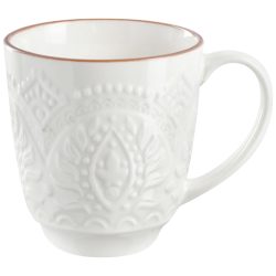PULSIVA Kaffeebecher Indie; 380 ml, 9.5x10.5 cm (ØxH); weiss; 4 Stück / Pack