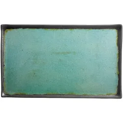 VEGA Platte Dearborn mit Rand; GN 1/1, 53x32.5x2 cm (LxBxH); türkis; rechteckig; 3 Stück / Pack