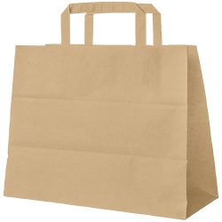 WIMEX Tragetasche Paper; 13000 ml, 32x16x27 cm (LxBxH); braun; 250 Stück / Pack