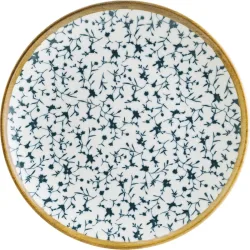 Bonna Teller flach Calif; 19 cm (Ø); weiss/blau/grün; rund; 12 Stück / Pack