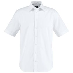 JOBELINE Herren Hemd Porter Kurzarm; Kleidergrösse 45/46; weiss