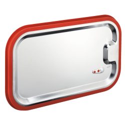 PULSIVA GN-Deckel 1/1 Basic mit Silikondichtung; GN 1/1, 53x32.5 cm (LxB); silber