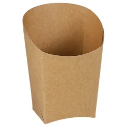 WIMEX Wrap-Becher mit Fettbarriere; 3.9x7.5x10 cm (LxBxH); braun; 50 Stück / Pack