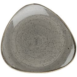 Churchill Teller Stonecast Peppercorn dreieckig; 31.1 cm (B); grau/braun; dreieckig; 6 Stück / Pack