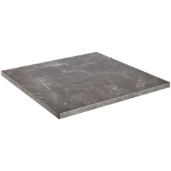 VEGA Outdoor-HPL Tischplatte Esterno quadratisch; 68x68x3 cm (LxBxH); schwarz/marmoriert; quadratisch