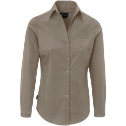 JOBELINE Damenbluse Kim Langarm; Kleidergrösse 48; taupe
