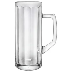 Borgonovo Bierkrug  Reno Ottica mit Eichstrich; 375 ml, 6.7x16.4 cm (ØxH); transparent; 0.3 l Eichstrich, 6 Stück / Pack