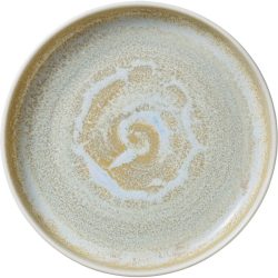 HEART&SOUL Teller tief Perfect Match Breeze hoher Rand; 1400 ml, 24.2x4.8 cm (ØxH); gold/hellblau/weiss; rund; 6 Stück / Pack