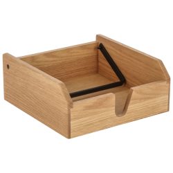 VEGA Serviettenbox Esino; 25x25x10.2 cm (LxBxH); braun/schwarz