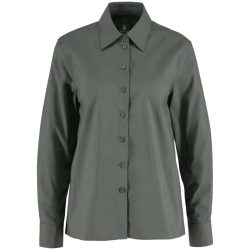 JOBELINE Damen Bluse Porter Langarm, Comfort Fit; Kleidergrösse 46; dunkelgrau