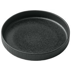 Playground Teller tief Nara Relief; 1300 ml, 24x4.2 cm (ØxH); schwarz; rund; 6 Stück / Pack