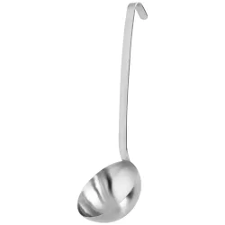 PULSIVA Schöpflöffel Valuo kurzstielig; 500 ml, 12x35 cm (ØxL); silber