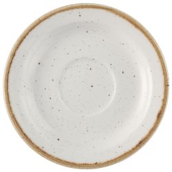 Churchill Untertasse Stonecast Barley White; 15 cm (Ø); weiss/braun; rund; 12 Stück / Pack