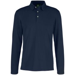 JOBELINE Herren Poloshirt Malme Langarm; Kleidergrösse S; navy