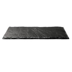 VEGA Naturschieferplatte Patara rechteckig ohne Griff; 32x12x0.5 cm (LxBxH); schwarz; rechteckig; 2 Stück / Pack
