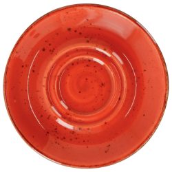 VEGA Kombi-Untertasse Nebro; 15x2 cm (ØxH); rot; 6 Stück / Pack
