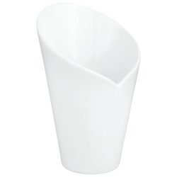 VEGA Pommes Frites Schale Ellis; 280 ml, 10.5x10x15.5 cm (LxBxH); weiss; kegelförmig; 4 Stück / Pack
