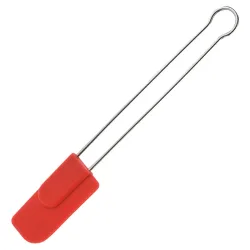 Westmark Koch-/Teigschaber Silicone; 22.5x3.5x1 cm (LxBxT); rot/silber