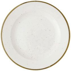 Churchill Teller flach Stonecast Barley White mit Fahne; 26.1 cm (Ø); weiss/braun; rund; 12 Stück / Pack