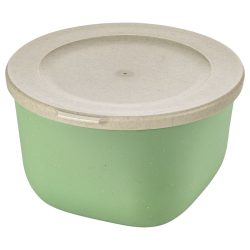 koziol Mehrwegbehälter Connect Box; 1000 ml, 16.2x15.7x9.3 cm (LxBxH); grün; rund; 2 Stück / Pack