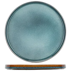 Cosy & Trendy Teller flach Quintana; 32.5 cm (Ø); blau; rund; 2 Stück / Pack