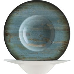 Bonna Pastateller Madera Mint; 400 ml, 28x5.5 cm (ØxH); türkis/braun/schwarz; rund; 6 Stück / Pack