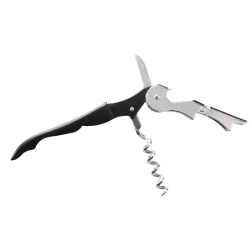 PULSIVA Kellnermesser  Basic; 12.2x1.3x3 cm (LxBxH); schwarz/silber; 2 Stück / Pack