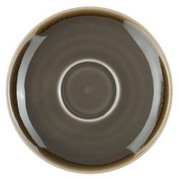 PULSIVA Kaffee-Untertasse Glaze 2.0; 14.2 cm (Ø); grau; rund; 6 Stück / Pack