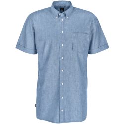 JOBELINE Herren Hemd Chambray Kurzarm; Kleidergrösse 39/40; blau