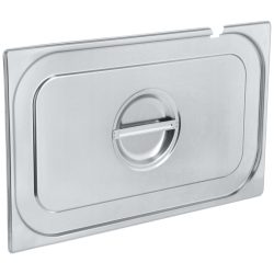 PULSIVA GN-Deckel 1/1 Smart  mit Löffelaussparung; GN 1/1, 53x32.5 cm (LxB); silber