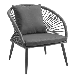 VEGA Outdoor Lounge Sessel Alcamo; 66x73x82 cm (BxTxH); anthrazit