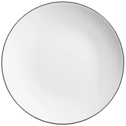 VEGA Teller Bellino flach; 21 cm (Ø); weiss/schwarz; rund; 6 Stück / Pack