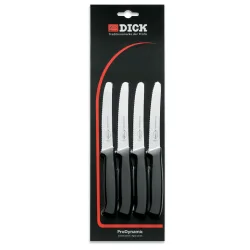 F. Dick Brötchenmesser-Set ProDynamic 4-teilig; silber/schwarz