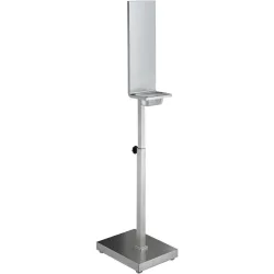 PULSIVA Ständer für Desinfektionsmittelspender Atakor; 40x160x30 cm (BxHxT); silber