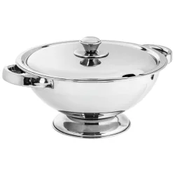 PULSIVA Terrine Taceta; 2000 ml, 24x11 cm (ØxH); silber