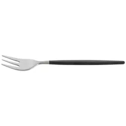 VEGA Kuchengabel Turin; 18.7 cm (L); edelstahl/schwarz, Griff schwarz; 12 Stück / Pack