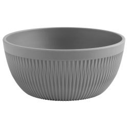 VEGA Schale Kanas rund mit Relief; 900 ml, 17x7.5 cm (ØxH); grau; rund