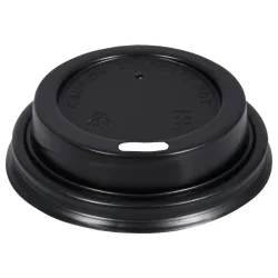 WIMEX Domdeckel für Trinkbecher To Go Espresso; 6.2x1.5 cm (ØxH); schwarz; 50 Stück / Pack