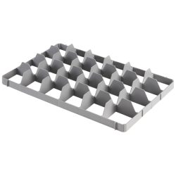 Ringoplast Fachwerkeinsatz Komfort Ø 8.7 cm / unten; 60x40x6.2 cm (BxTxH); grau