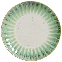 VEGA Teller flach Flora; 26.6x3.1 cm (ØxH); grün/beige; rund; 4 Stück / Pack