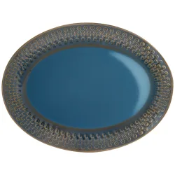 VEGA Platte Aranda oval; 35x26.5x3.7 cm (LxBxH); blau; 4 Stück / Pack
