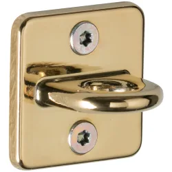 PULSIVA Wandhalterung für Absperrkordel Air; 3.3x2.5x3.3 cm (BxHxT); gold; 2 Stück / Pack