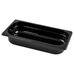 VEGA GN-Behälter Nero 1/3; GN 1/3, 2500 ml, 32.5x17.5x6.5 cm (LxBxT); schwarz