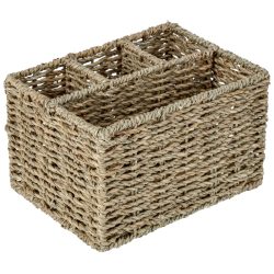 PULSIVA Besteckbehälter Händel; 23x17x14 cm (LxBxH); beige meliert/grün meliert